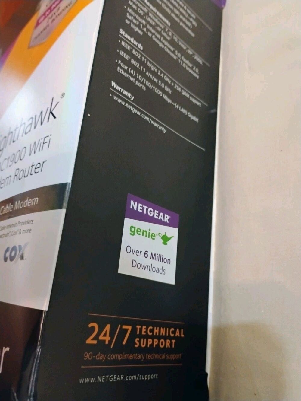NETGEAR Nighthawk AC1900 WiFi Cable Modem Router C6900 - Picture 7 of 7